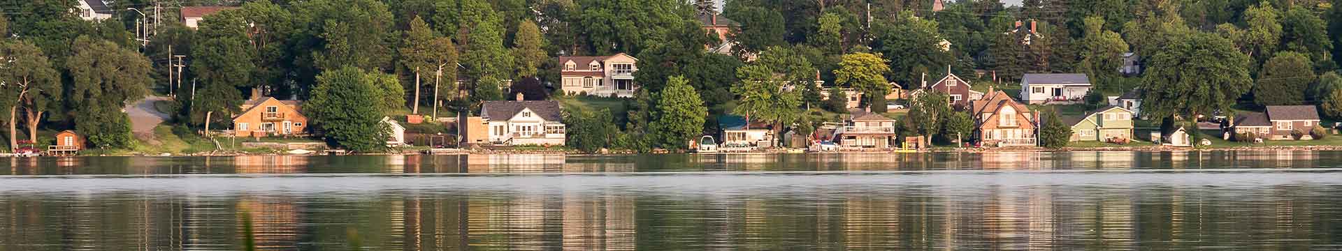 Shoreline community on Chemong Lake. Photo credit: John MacLean